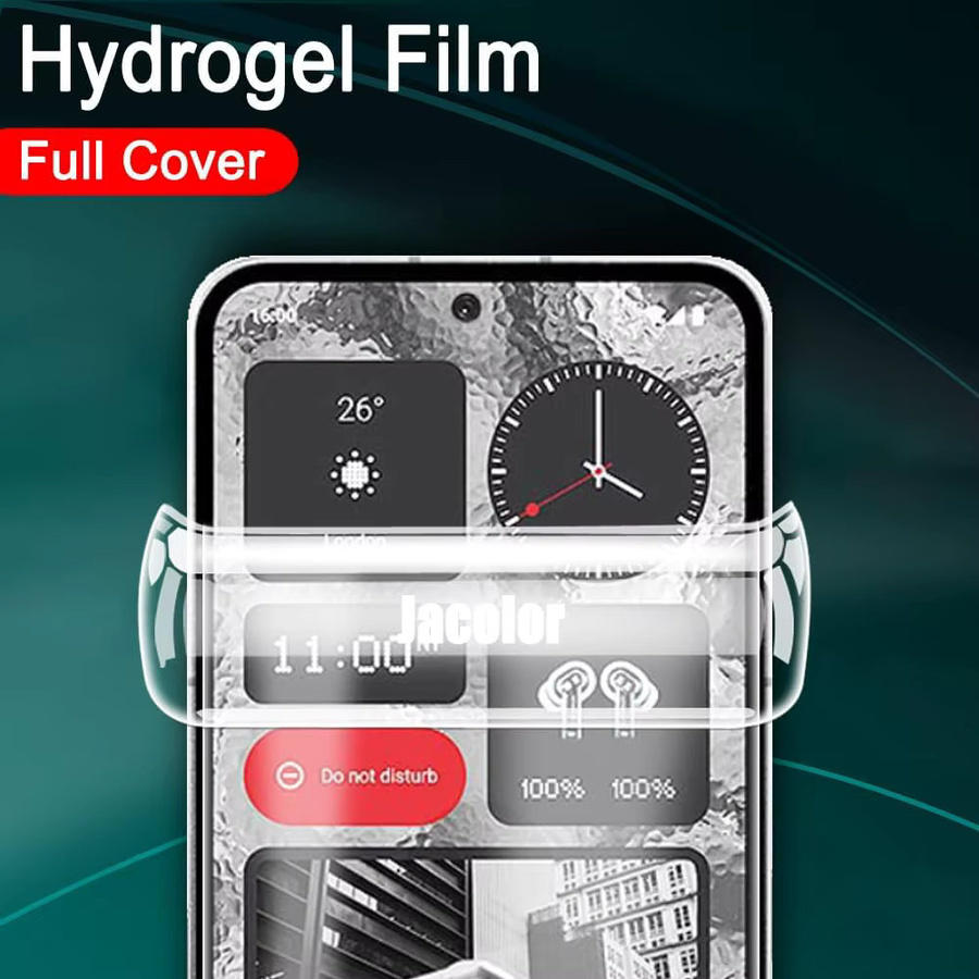 2 Stück High Definition Hydrogel Schutzfolien für Nothing Phone 3, Phone 3A, Phone 3A Pro, Phone 2A und Phone 2, transparent - Bild 2