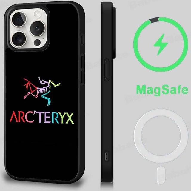 A-Arc T-Teryx Magnetische MagSafe Handyhülle für iPhone 16 15 14 13 12 11 Pro Max Plus in Schwarz - Bild 1