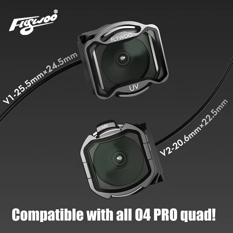 Flywoo ND Filters V2 Set für DJI O4 PRO mit ND UV ND4 ND8 ND16 ND32 Filtern kompatibel mit O4 PRO Frames und Drohnen - Bild 2