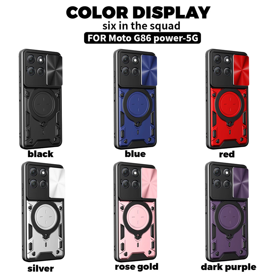 Stoßfeste Schutzhülle für Motorola Moto G-Serie (G04, G15, G24, G35, G54, G55, G56, G67, G75, G84, G85, G86, E14, E15) mit Objektivschutz in Blau oder Schwarz - Bild 5