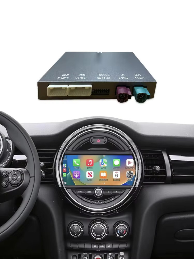 BONROAD CarPlay und Android Auto Adapter für BMW Mini R55 R56 R57 R58 R59 R60 R61 F54 F55 F56 F57 NBT in Schwarz - Bild 6