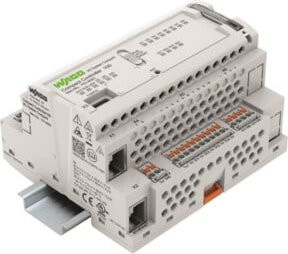 WAGO Compact Controller 751-9301 mit 8DI, 4DO, 2AI, 2AO, 2NI1K/PT1K, 1RS485 und 2x Ethernet in Weiß - Bild 1