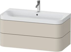 Duravit Möbelwaschtisch Happy D.2 Plus in Beige, Wandhängend, B: 97,5 cm, T: 49 cm, H: 48 cm - Bild 1