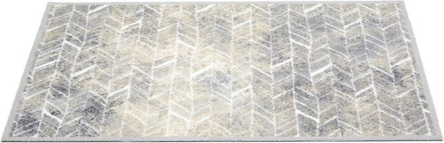 Fußmatte MIABELLA Astra in Grau, modern und rutschfest, B/T: 110 x 66 cm - Bild 1