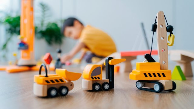 Plantoys Baustellenfahrzeuge, Fahrzeuge, ab 3 Jahre - Bild 1
