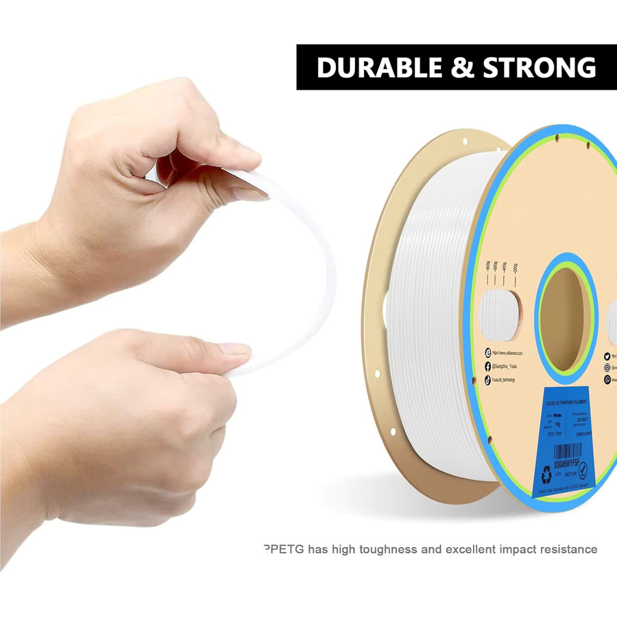 MANLANG PETG Filament 1,75 mm transparent für FDM 3D-Drucker, 250 g - Bild 2