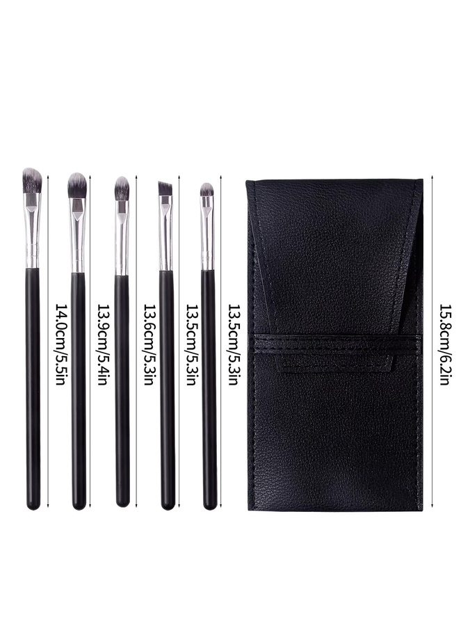 KOSSHOW Augen-Make-up-Pinsel Set, 6 Stück, mit Aufbewahrungstasche, Unisex - Bild 4