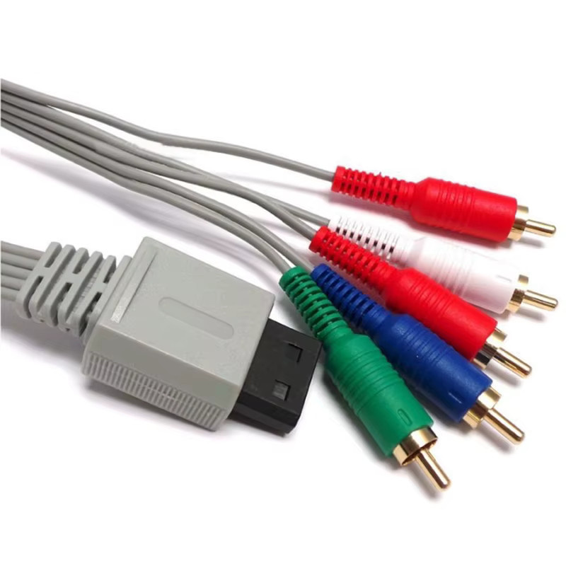 OULLX RCA-AV-Verlängerungskabel für Nintendo Wii und Wii U, 5RCA-Audio-Video-Signalübertragung, Multicolour - Bild 3