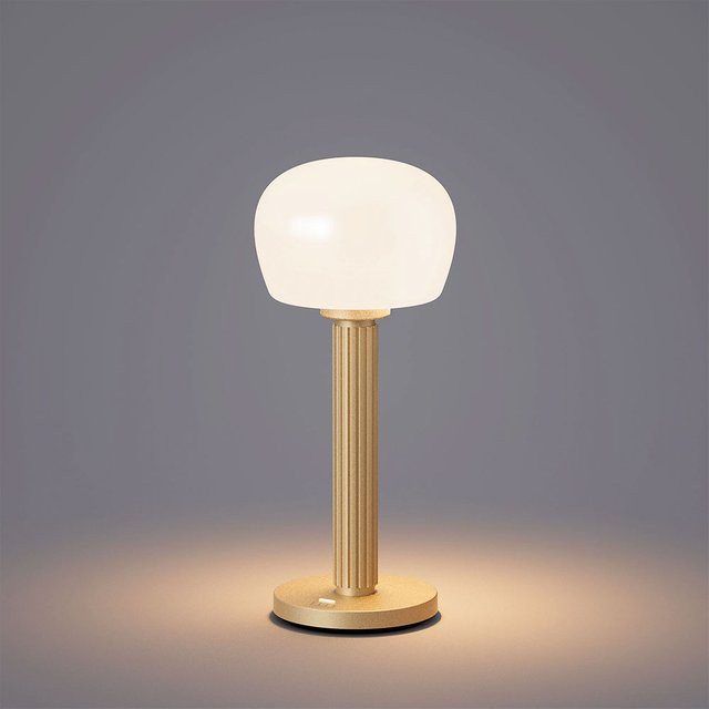 ELLE Decoration Vendome LED-Akkuleuchte in Gold mit Dimmer und Touch-Funktion - Bild 1