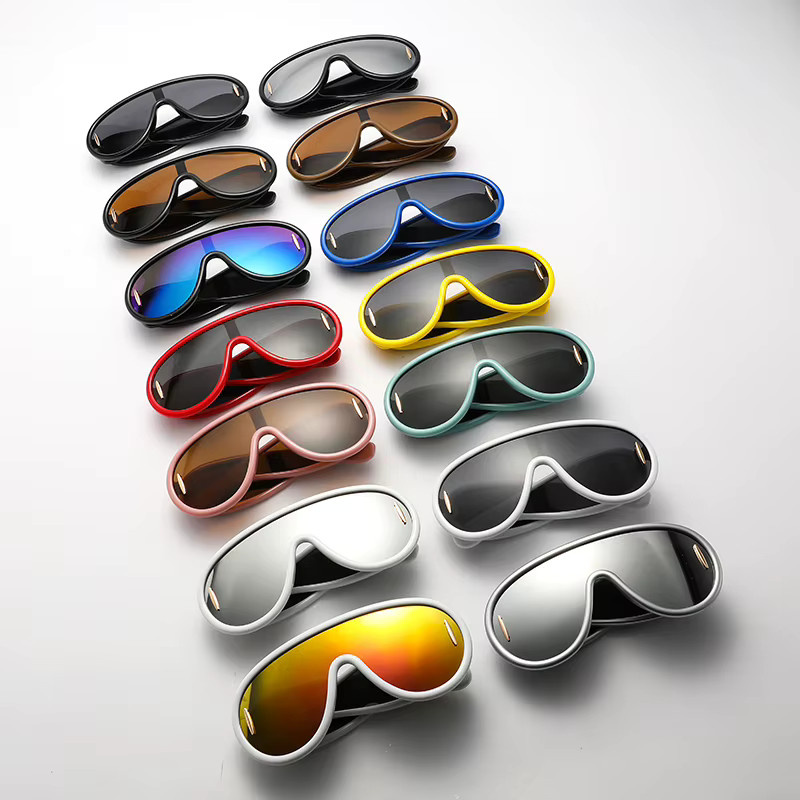 Owl City Sonnenbrille, Cyberpunk-Stil, Vollrand, Kunststoff, Unisex - Bild 2