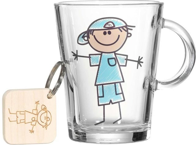 Ritzenhoff & Breker Kinderbecher Best Friends mit Schlüsselanhänger, transparent, 290 ml - Bild 1