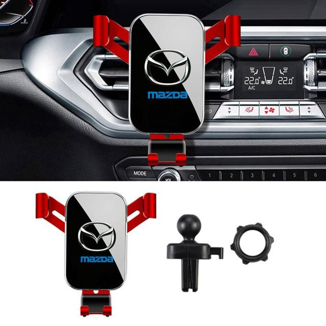 AAGF1 ABS Handyhalterung für Mazda 3, 323, Axela, Atenza, CX-3, CX-4, CX-5, CX-7, CX-9 in Schwarz - Bild 1