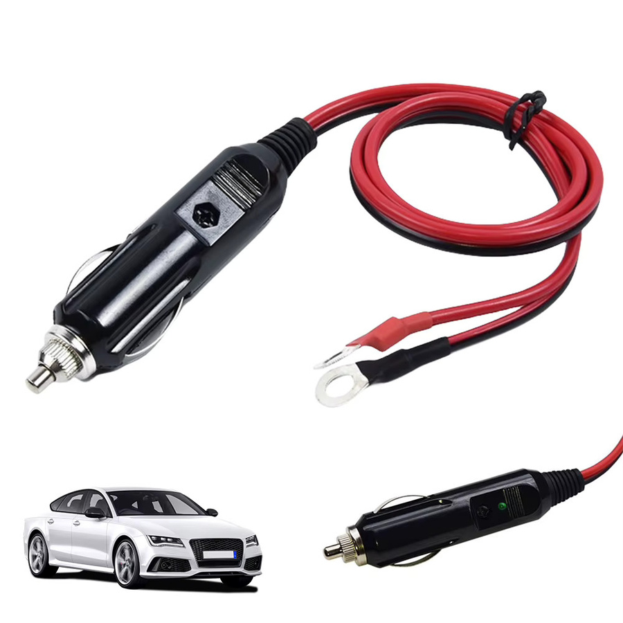 ALLOYSEED Zigarettenanzünder-Adapter Auto-Stecker mit 50 cm Kabel für 12-24V Stromversorgung - Bild 2