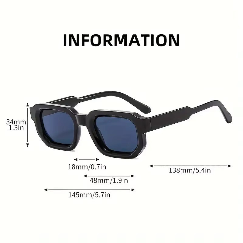 Hindfield Korrektionsbrille, Unisex, Vollrand, quadratisch, Kunststoff - Bild 2