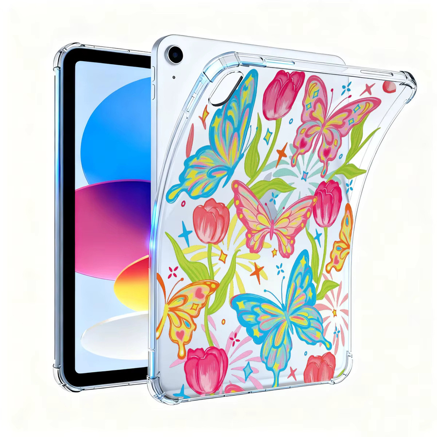 Silikon Schmetterlings Schutzhülle für Apple iPad in Multicolor - Bild 5