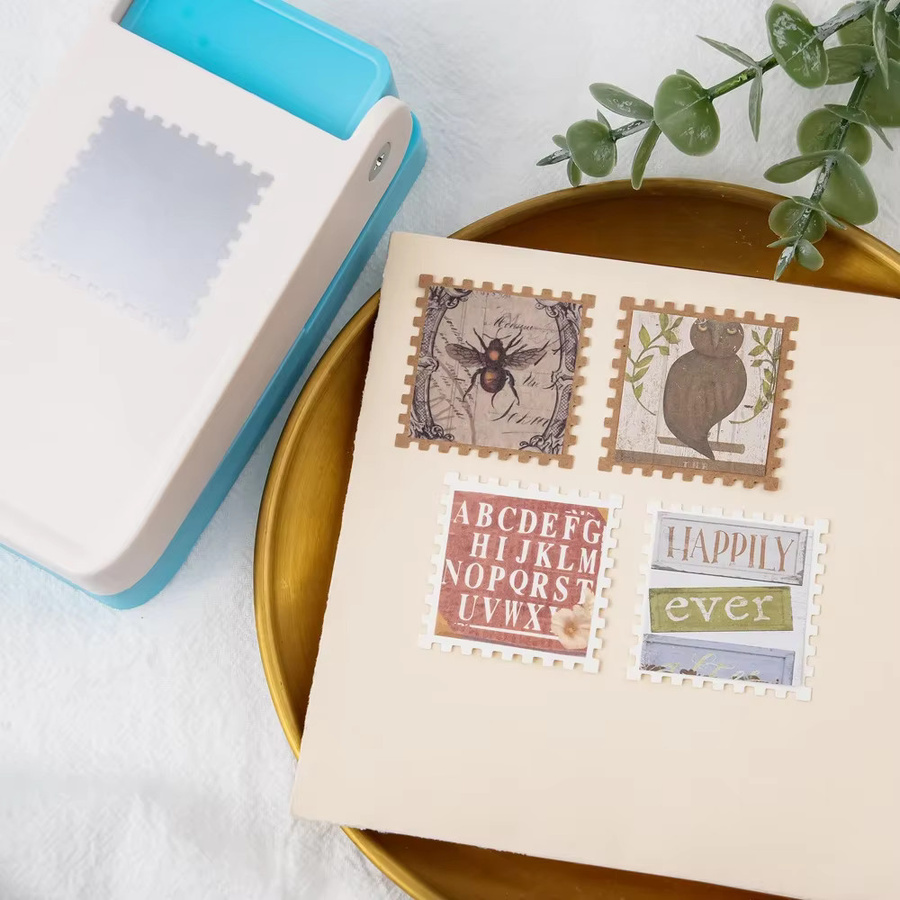 Quadratische und rechteckige Selbststempel-Sets für DIY-Projekte aus Kunststoff, 1,5 x 1,5 Zoll und 1,25 x 1,5 Zoll - Bild 2