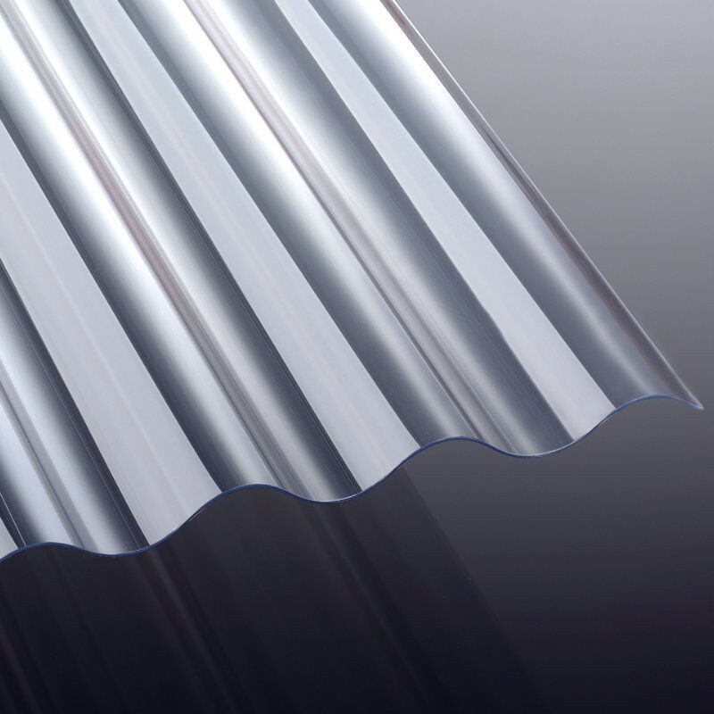 NOVAKLAR Wellplatte aus PVC glasklar Breite: 103 cm, Dicke: 0,12 cm - Bild 1