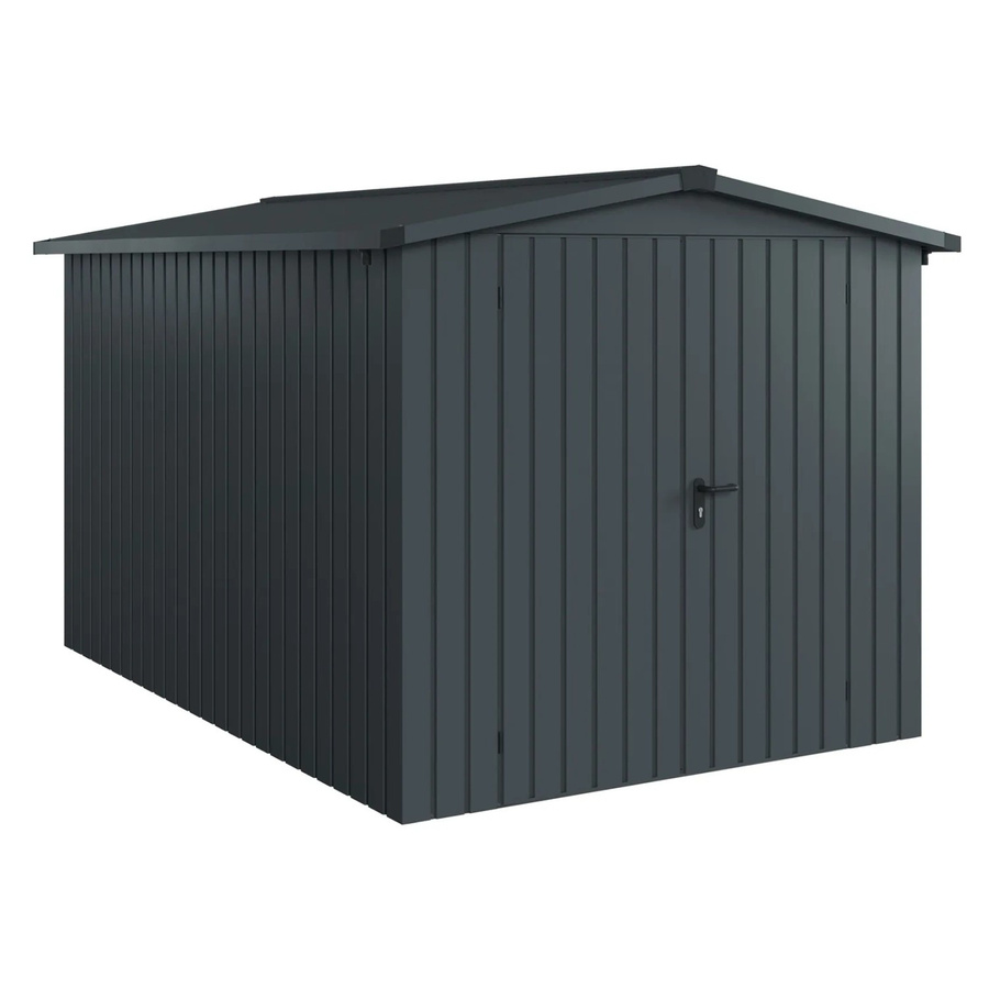 Hörmann EcoStar Gerätehaus Euroline Satteldach 2-flg Anthrazitgrau B: 325 cm, H: 237 cm - Bild 2