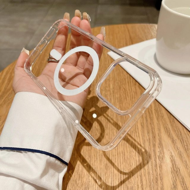 Yiran bag Transparente MagSafe Schutzhülle mit Kamera-Touch-Tasten für iPhone 16, iPhone 16 Pro Max und iPhone 16 Plus - Bild 1