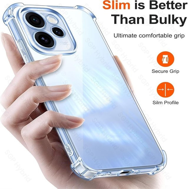 Transparente TPU-Schutzhülle für Oppo Reno15 FS 5G, stoßfest und anti-gelb - Bild 1