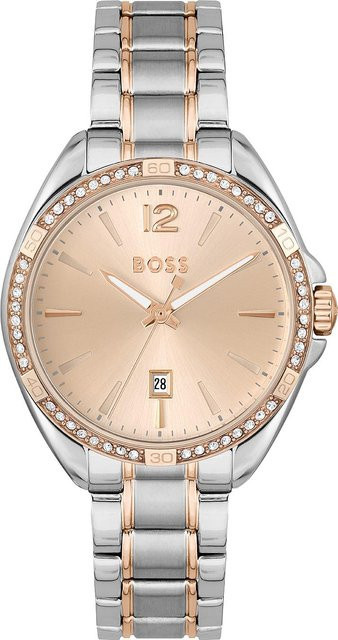 BOSS Damenuhr, Quarz, Edelstahl, Roségold, 32 mm, 3 ATM - Bild 1