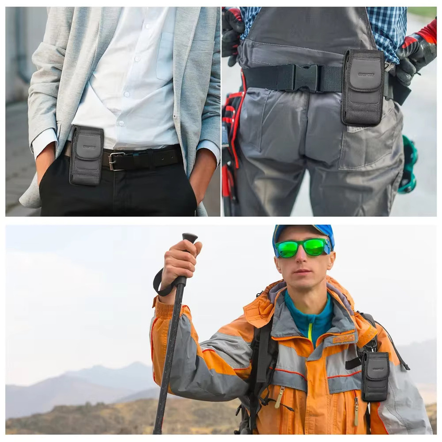 Multifunktionale Handy-Gürteltasche aus Nylon von PULUZ in Schwarz für iPhone, Samsung und andere Smartphones (4 bis 6,5 Zoll) - Bild 6