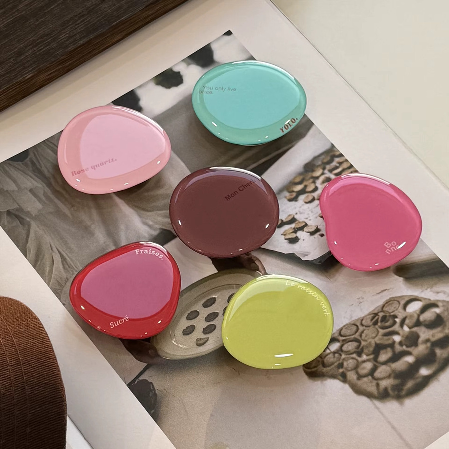 Potdemiel Griptok Handyhalterung im minimalistischen koreanischen Macaron-Design für iPhone und Samsung, Mehrfarbig - Bild 2
