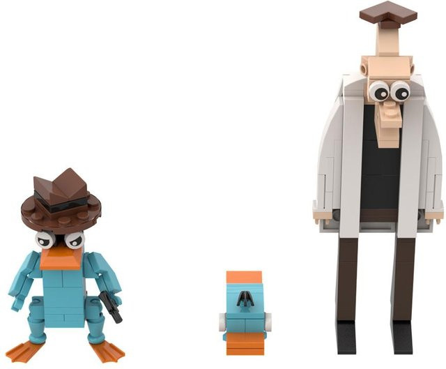 Gobricks Phineas & Ferb Der Schnabeltier-Doktor Heinz Doofenshmirtz Bausteine - Bild 1