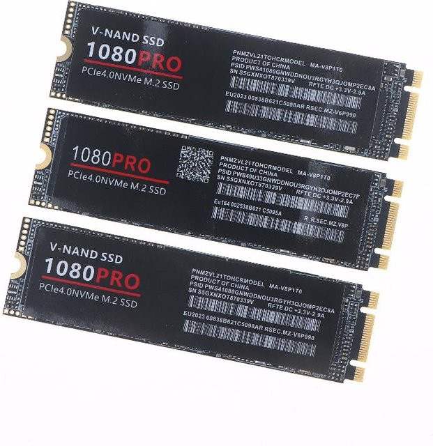 1080Pro 990Pro M2 NVMe SSD PCIe Gen4 mit optimiertem Kühlkörper, Schwarz - Bild 1