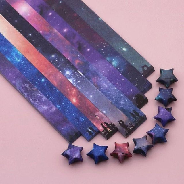540 Blatt Origami-Papiersterne in Multicolor für DIY-Handarbeiten und Papierkunsthandwerk von Yiran Furniture - Bild 1
