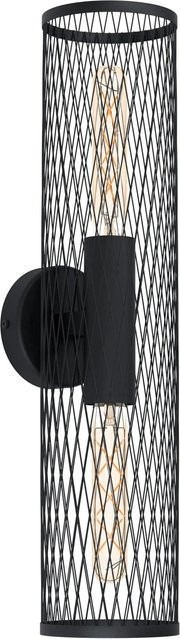 Eglo Redcliffe Wand- und Deckenleuchte 2-flammig in Schwarz aus Stahl im Industrial-Look mit E27 Fassung - Bild 1