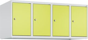 C+P Aufsatzschrank 7035/0024 mit 4 Abteilen, Zylinderschloss und Soft-Close-Türen, B/T/H: 50 x 120 x 50 cm - Bild 1