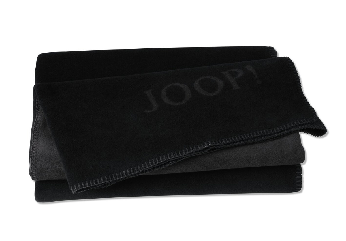JOOP! Living Uni-Doubleface Bettwäsche Schwarz Reversibel Fluffig aus Baumwolle und Polyacryl - Bild 1