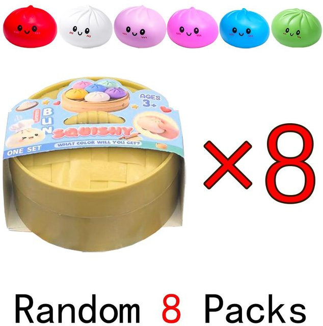 BC Pet Supplies Buntes Teigtaschen Fidget Sensorikspielzeug Simulation Brötchen mit Dampfgarer - Bild 1