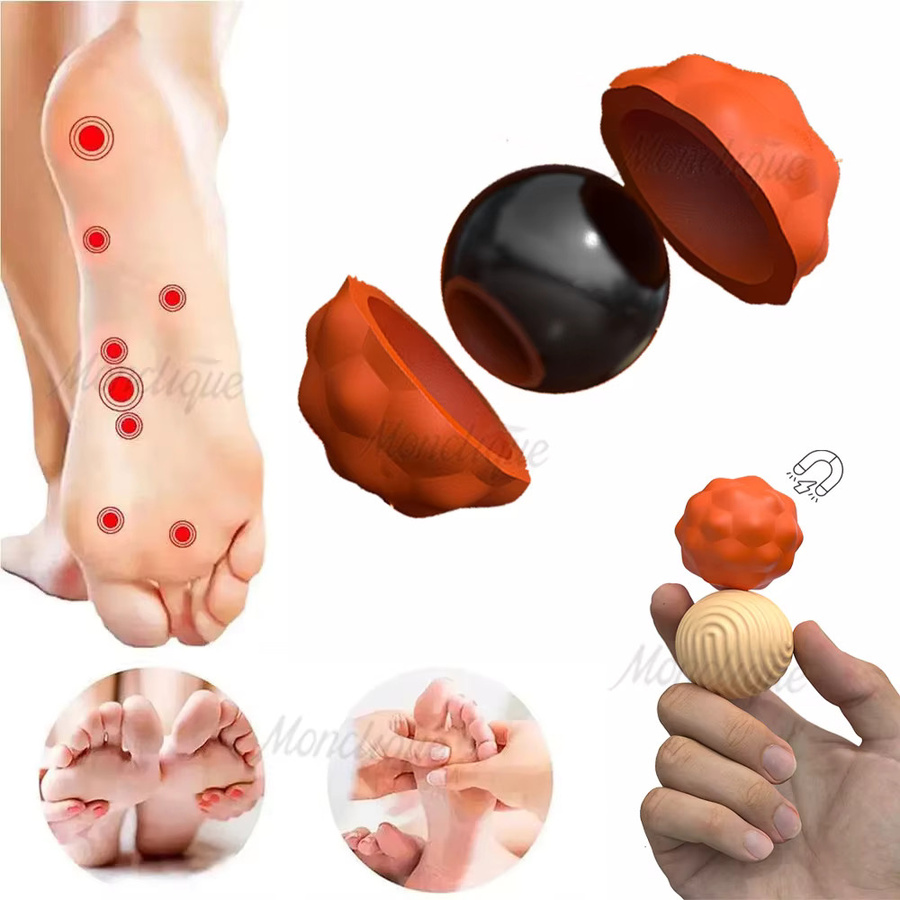 monclique Magnetische sensorische Massagebälle, 2 Stück, Unisex - Bild 1