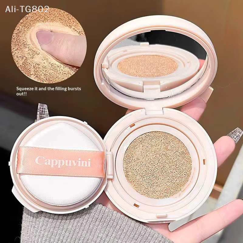 Cappuvini Air Cushion BB Cream Foundation, #02 Pink-toned Fair, Glänzend - Bild 3