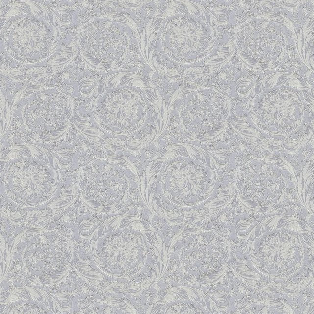 Profhome Luxus Barock Tapete Glänzend Silber Grau Non-Woven B: 0,70 m x L: 10,05 m - Bild 1