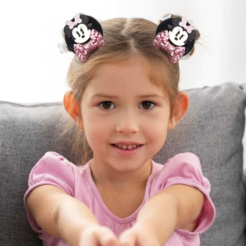 Disney Minnie Maus Ohr-Haarspangen, Pailletten, Schleifen, Mädchen - Bild 2