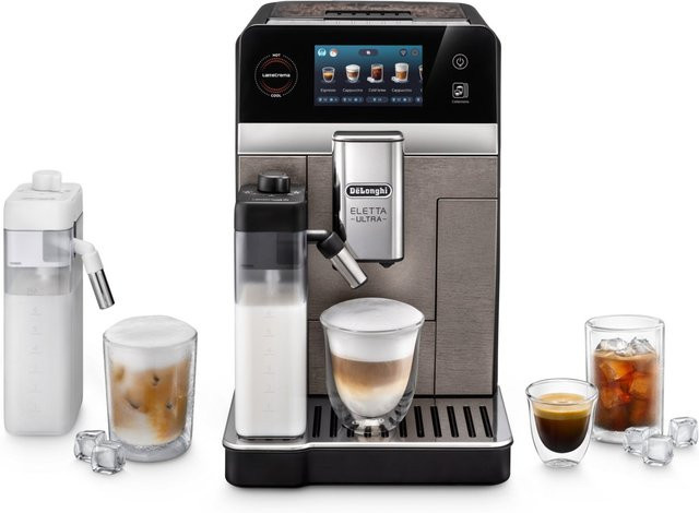 DeLonghi Eletta Ultra ECAM470.75.TXB Kaffee-Vollautomat in Schwarz mit Touch-Display, App-Steuerung und Cold-Brew-Funktion - Bild 1