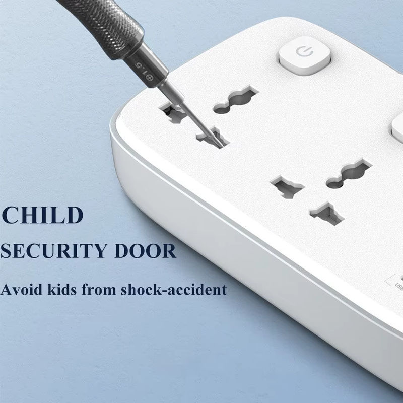 LDNIO Steckdosenleiste mit Schalter in Weiß mit 2 AC-Ausgängen und 4 USB PD20W Schnellladeanschlüssen inklusive USB-C - Bild 5