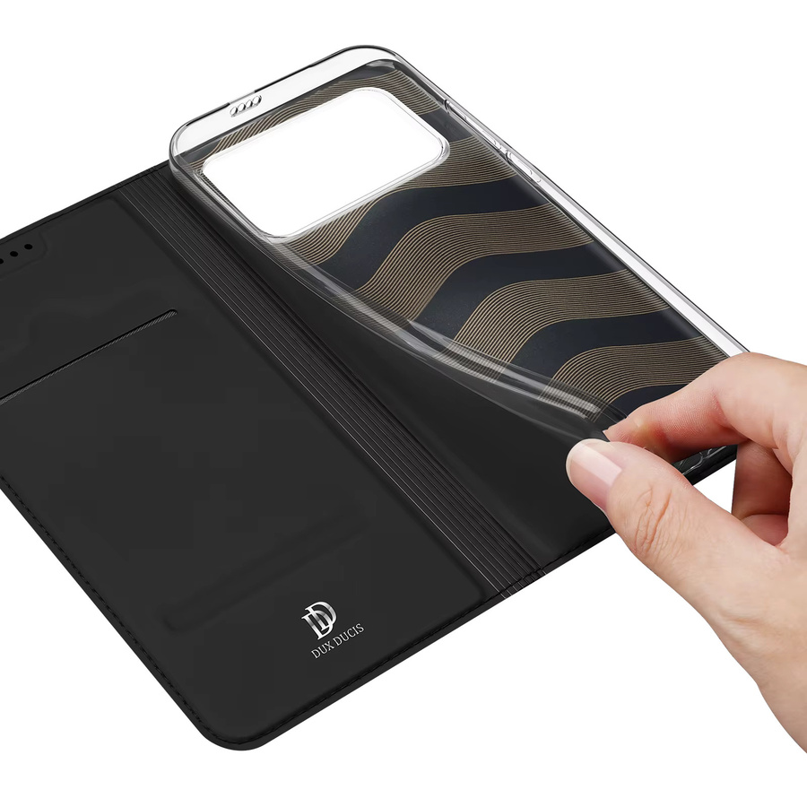 DUX DUCIS Magnetische PU Leder Flip Case Brieftasche mit Kartenfach für Xiaomi Poco F8 Ultra, F8 Pro, C85, Redmi K90 Pro Max und 15C in Schwarz oder Blau - Bild 4