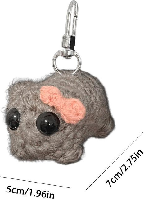 Trauriges Hamster Meme Plüschtier, Schlüsselanhänger, mit Sound - Bild 1