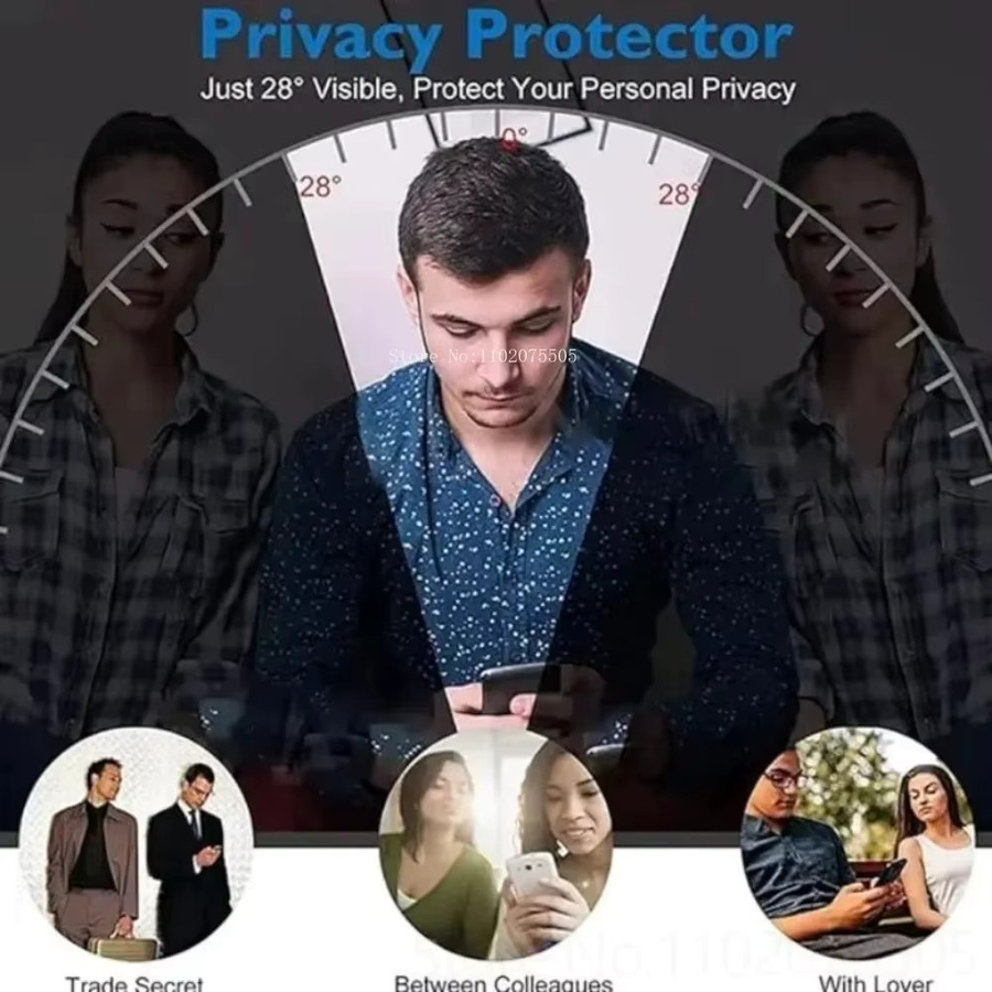 2 Stück DIXSG Anti-Spy Vollbild-Displayschutzfolie aus gehärtetem Glas für Redmi Note 14 5G 13 12 Pro 14S 12S 11S 15C 14C 13C 12C 10A Android - Bild 3