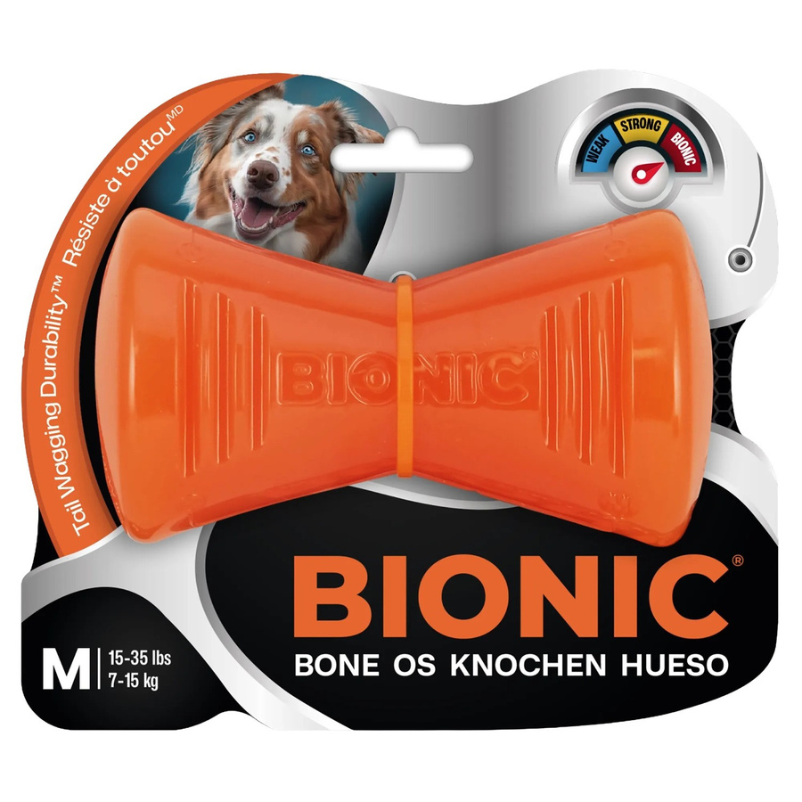 Bionic Hundespielzeug Knochen, Orange, 12 cm - Bild 2