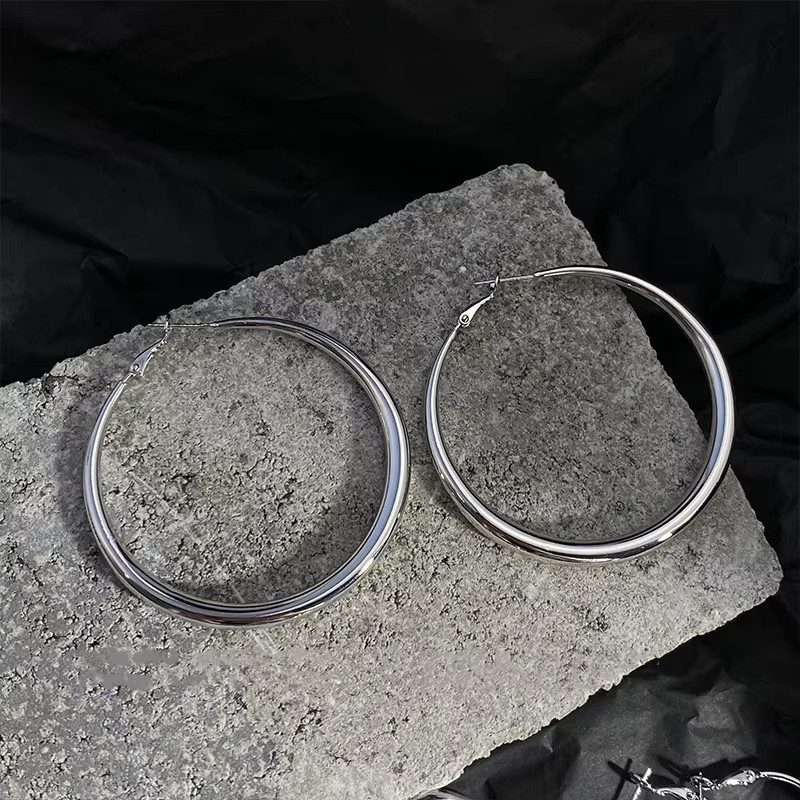 HYFAD Creolen Edelstahl, Silber, Damen - Bild 4