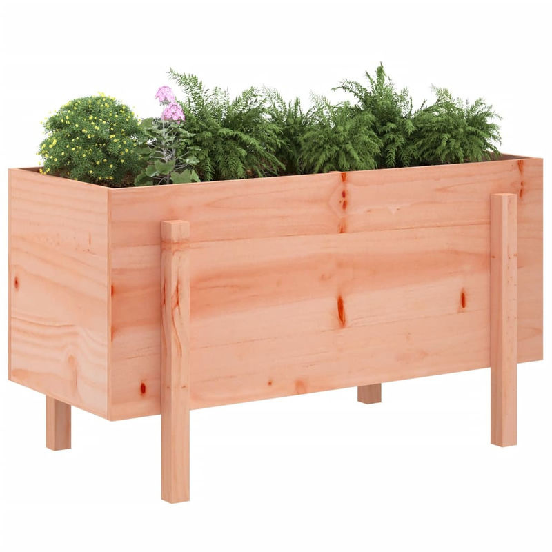 vidaXL Hochbeet aus Massivholz Douglasie in Braun, B/T/H: 101 x 50 x 57 cm - Bild 3
