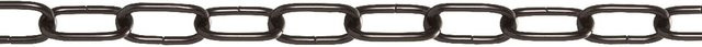 Conacord Ringkette aus Edelstahl in Schwarz Matt, Durchmesser: 2 mm, Breite: 16 mm, Meterware - Bild 1