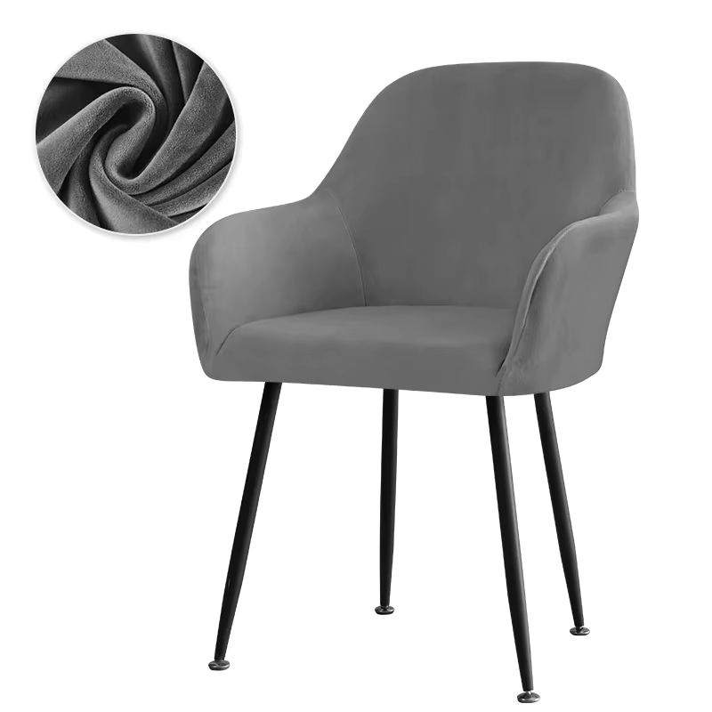WANERQU Stretch Samt Esszimmerstuhl Bezug aus elastischem Spandex für Sessel und Büro- oder Hotelstühle - Bild 3