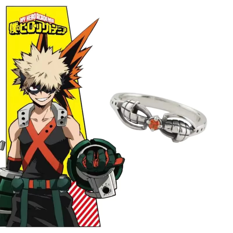 Bandai Ringe, My Hero Academia, Silber, Metall, Unisex - Bild 2