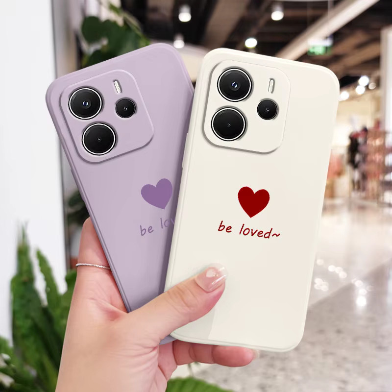 Xiaomi Handyhülle aus flüssigem Silikon mit Herz-Design in Schwarz für Redmi Note 15 14 13 12 11 10 Pro Plus 5G/4G - Bild 3
